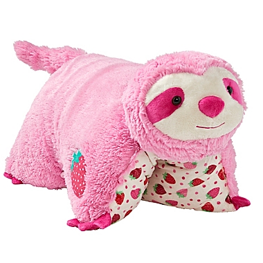 Pillow Pets&reg; Sweet Scented Strawberry Sloth Pillow Pet. View a larger version of this product image.