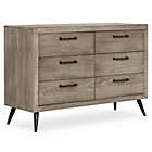 Alternate image 2 for evolur&trade; Stilnovo 6-Drawer Double Dresser in Oak Grey