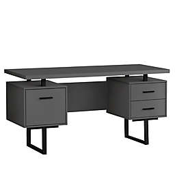 Monarch Specialties Computer Desk in<strong> </strong>Modern Grey/Black