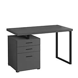 Monarch Specialties 48-Inch Computer Desk in Grey/Black