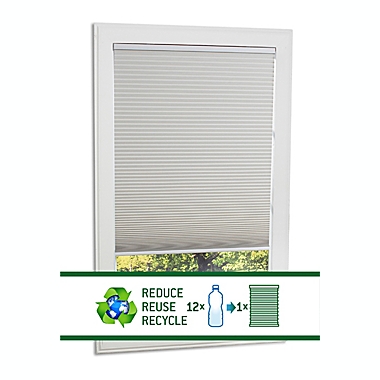 ECO HOME Blackout 22.5-Inch x 64-Inch Cordless Cellular Shade in Ivory. View a larger version of this product image.