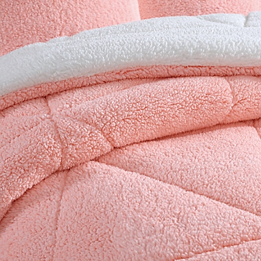 UGG&reg; Classic Sherpa 2-Piece Twin/Twin XL Comforter Set in Grapefruit Melange. View a larger version of this product image.