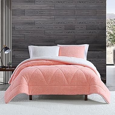UGG&reg; Classic Sherpa 2-Piece Twin/Twin XL Comforter Set in Grapefruit Melange. View a larger version of this product image.