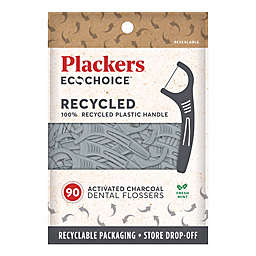 Plackers® Ecochoice™ 90-Count Recycled Activated Charcoal Fresh Mint Flossers
