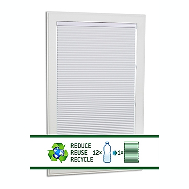 ECO HOME Blackout 18-Inch x 48-Inch Cordless Cellular Shade in White. View a larger version of this product image.