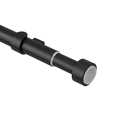 Simply Essential&trade; Cappa 48 to 84-Inch Adjustable Tension Rod in Matte Black. View a larger version of this product image.