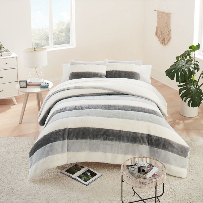 UGG® Grayson Striped 3Piece Comforter Set Bed Bath and Beyond Canada