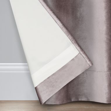 O&O by Olivia & Oliver&trade; 63-Inch Luster Velvet Curtain Panel in Lavender (Single). View a larger version of this product image.