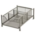 Alternate image 6 for Squared Away&trade; Large Metal Mesh Cabinet Drawer in Nickel