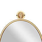 Alternate image 2 for Ridge Road D&eacute;cor Contemporary 15-Inch x 28.6-Inch Wooden Wall Mirror in Gold