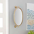Alternate image 1 for Ridge Road D&eacute;cor Contemporary 15-Inch x 28.6-Inch Wooden Wall Mirror in Gold