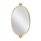 Alternate image 0 for Ridge Road D&eacute;cor Contemporary 15-Inch x 28.6-Inch Wooden Wall Mirror in Gold