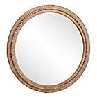 Alternate image 4 for Ridge Road Decor Natural 36-Inch Round Wooden Wall Mirror with Decorative Beads in Light Brown