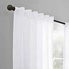 Alternate image 1 for Wamsutta&reg; Rava Light Filtering Rod Pocket Back Tab 84" Curtain Panel in White (Single)