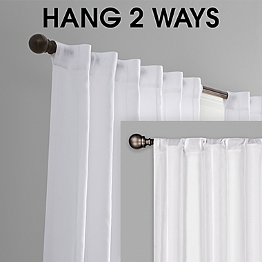 Wamsutta&reg; Rava Light Filtering Rod Pocket Back Tab 84" Curtain Panel in White (Single). View a larger version of this product image.