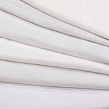 Wamsutta&reg; Rava Light Filtering Rod Pocket Back Tab 63" Curtain Panel in White (Single). View a larger version of this product image.