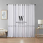 Alternate image 10 for Wamsutta&reg; Rava Light Filtering Rod Pocket Back Tab 63" Curtain Panel in White (Single)