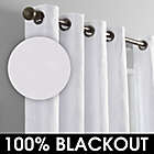 Alternate image 7 for Wamsutta&reg; Aida 108-Inch Grommet 100% Blackout Window Curtain Panel in White (Single)