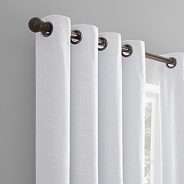 Wamsutta&reg; Allover Lattice Grommet 100% Blackout Window Curtain Panel (Single). View a larger version of this product image.