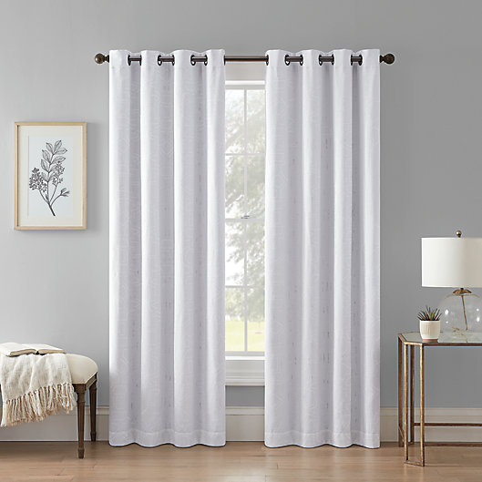 Alternate image 1 for Wamsutta® Allover Lattice 84-Inch Grommet 100% Blackout Window Curtain Panel (Single)