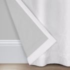 Alternate image 2 for Wamsutta&reg; Textured Geometric 84-Inch Grommet Blackout Curtain Panel in White (Single)
