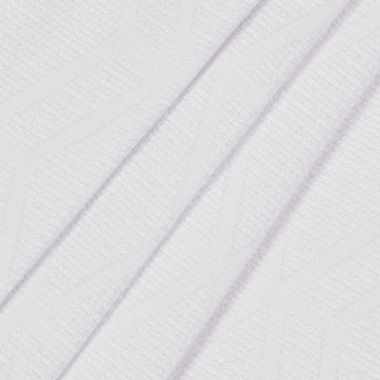 Wamsutta&reg; Textured Geometric 84-Inch Grommet Blackout Curtain Panel in White (Single). View a larger version of this product image.