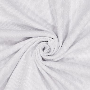 Wamsutta&reg; Textured Geometric 84-Inch Grommet Blackout Curtain Panel in White (Single). View a larger version of this product image.