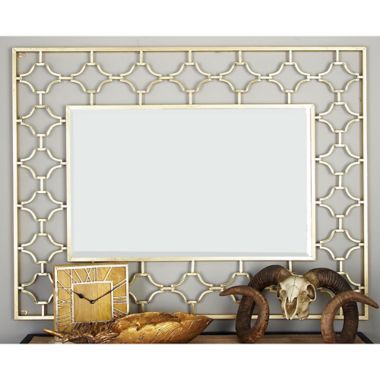 gold wall mirror rectangle