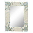 Alternate image 0 for Ridge Road Decor Coastal 47.8-Inch x 35.5-Inch Rectangular Mother of Pearl Wall Mirror in Grey
