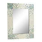 Alternate image 3 for Ridge Road Decor Coastal 47.8-Inch x 35.5-Inch Rectangular Mother of Pearl Wall Mirror in Grey