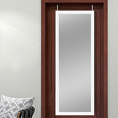 Neutype 43-Inch x 16-Inch Full-Length Hanging Door Mirror in White. View a larger version of this product image.