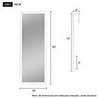Alternate image 5 for Neutype 43-Inch x 16-Inch Full-Length Hanging Door Mirror in White