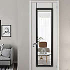 Alternate image 1 for NeuType 55-Inch x 16-Inch Full-Length Hanging Door Mirror in Black