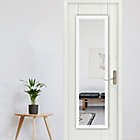 Alternate image 3 for NeuType 55-Inch x 16-Inch Full-Length Hanging Door Mirror in White