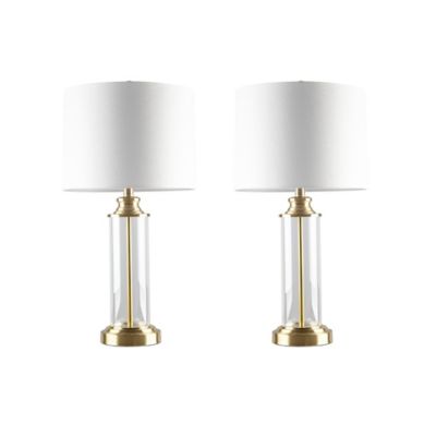 510 Design Clarity Glass Table Lamp, Table Lamps Gold Glass