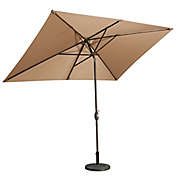Boyel Living 10-Foot x 6.5-Foot Rectangular Outdoor Umbrella