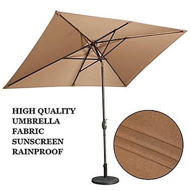 Boyel Living 10-Foot x 6.5-Foot Rectangular Outdoor Umbrella. View a larger version of this product image.