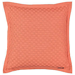 Mod Lifestyles Seascape Square Throw Pillow in Coral
