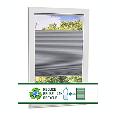 ECO HOME Top-Down Bottom-Up Blackout 70-Inch x 48-Inch Cordless Shade in Grey. View a larger version of this product image.