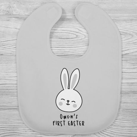 PERSONALIZED bib Baby or Toddler Bib baby Gift Embroidered Bib Easter bib First holiday Baby's First EASTER Bib My First Easter bib