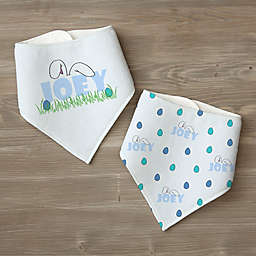 Ears To You 2-Pack Personalized Easter Bandana Bibs