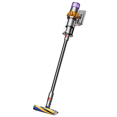 Dyson V15 Detect Cordless Stick Vacuum Cleaner in Grey Brushed Nickel. View a larger version of this product image.
