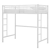 Forest Gate&trade; Premium Metal Twin Loft Bed in White