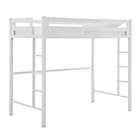 Alternate image 2 for Forest Gate Premium Deluxe Twin Metal Loft Bed in White