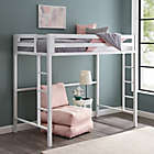 Alternate image 6 for Forest Gate Premium Deluxe Twin Metal Loft Bed in White
