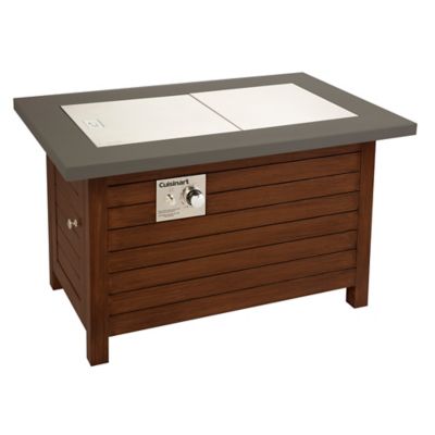 Cuisinart&reg; Propane Gas Fire Pit Patio Table in Mahogany