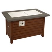 Cuisinart&reg; Propane Gas Fire Pit Patio Table in Mahogany