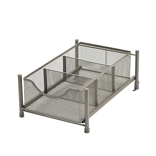 Alternate image 1 for Squared Away™ Small Metal Mesh Cabinet Drawer