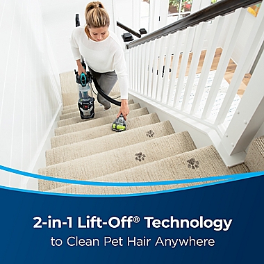 BISSELL&reg; MultiClean&trade; Allergen Lift-Off Pet Pro Vacuum in Black/Teal. View a larger version of this product image.