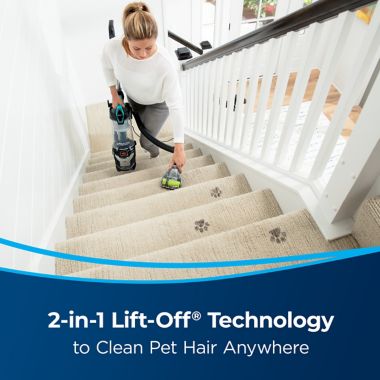 BISSELL&reg; MultiClean&trade; Allergen Lift-Off Pet Pro Vacuum in Black/Teal. View a larger version of this product image.